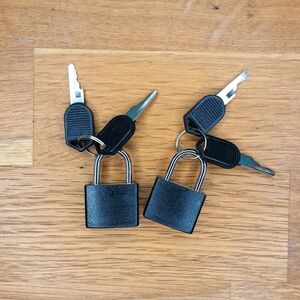 Decorative padlocks and keys in semi-matte black 🔐🖤🖤
